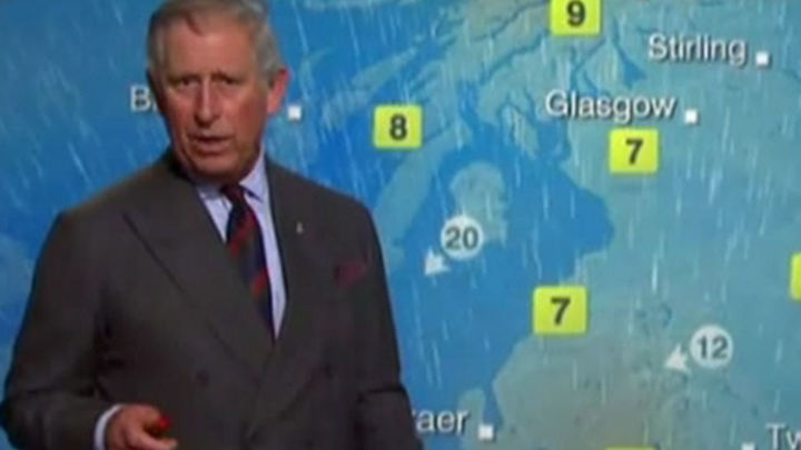 El príncipe Carlos de Inglaterra, hombre del tiempo en la BBC / Telemadrid