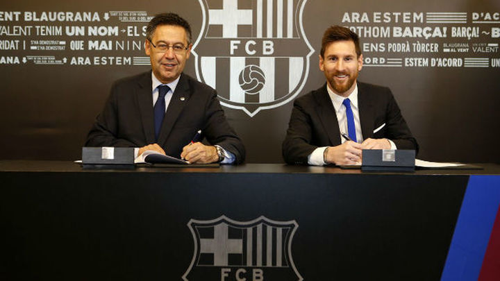 Bartomeu y Messi / Telemadrid