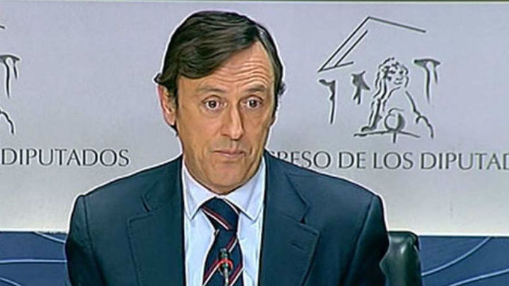 El portavoz del PP en el Congreso, Rafael Hernando, sale en defensa de Ignacio González / Telemadrid