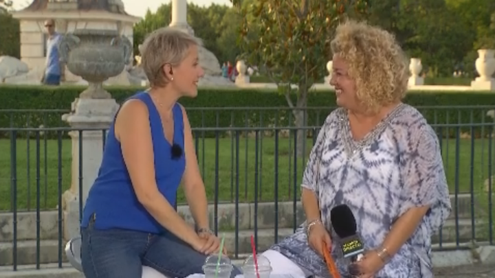 Inmaculada Galván entrevistando a Cristina Moreno (Alcaldesa de Aranjuez)