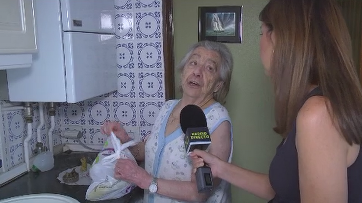 Pilar, vecina de Torrejón de Ardoz. Recibe comida a domicilio desde hace un año