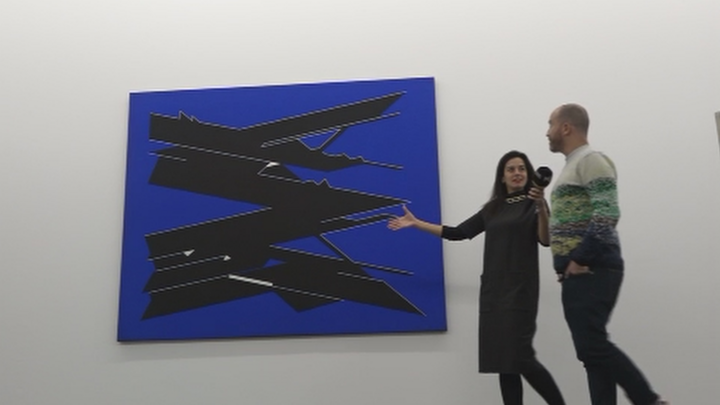 Obra de Pablo Palazuelo expuesta en el CA2M