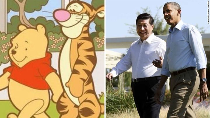 Winnie the Pooh comparado con el presidente de China ( Twitter)