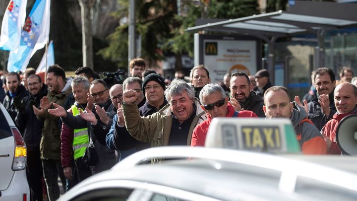 Taxistas gallegos / EFE