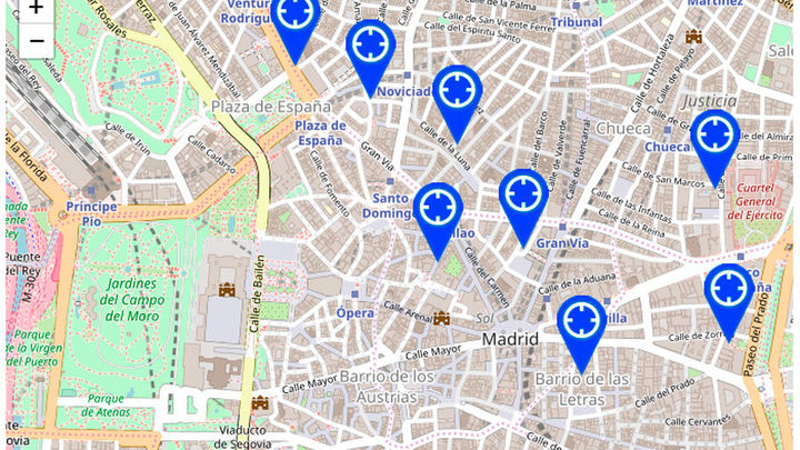 Los aparcamientos públicos rotacionales más cercanos a las procesiones