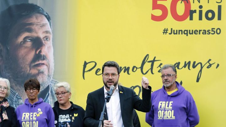 Cartel de Esquerra Republicana homenaje a Oriol Junqueras