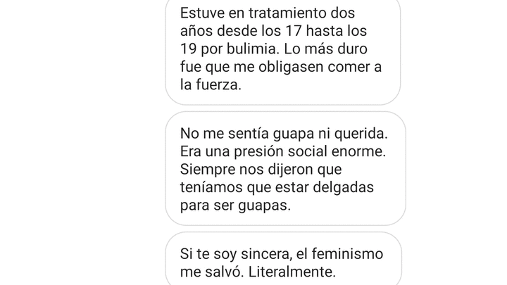 "El feminismo me salvó la vida"