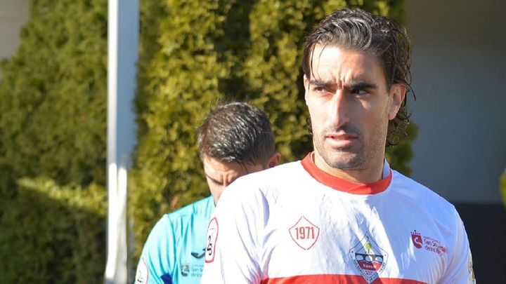 El capitán del Sanse, Zazo, justo antes de un partido / www.ud-sanse.com
