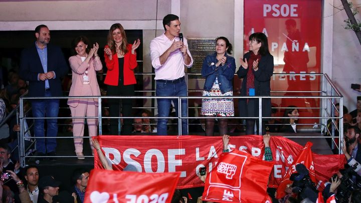 Pedro Sánchez en Ferraz