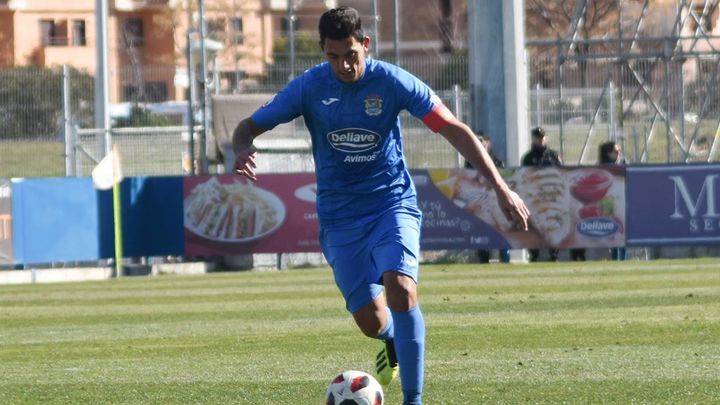 Marrero en el Fernando Torres / CF Fuenlabrada