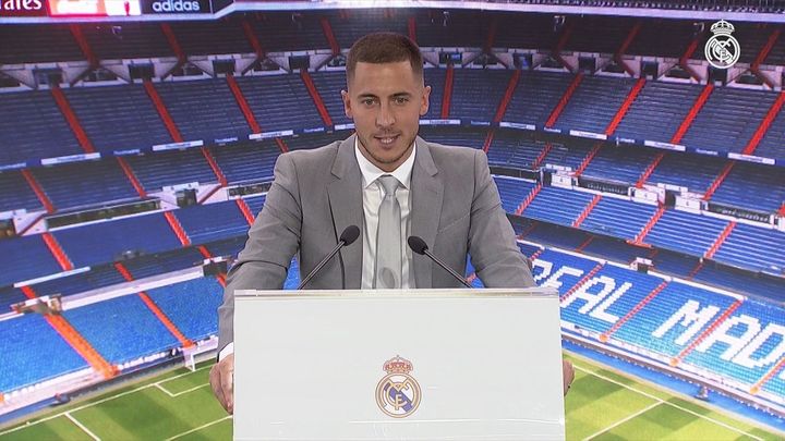 Hazard tras fichar por el Real Madrid