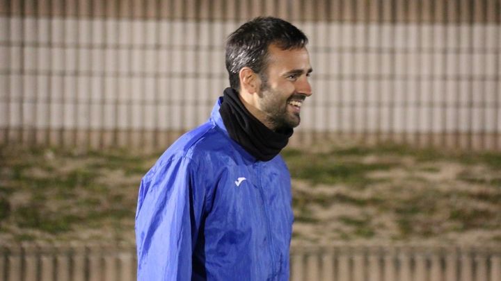 Iñaki Gómez durante un entrenamiento / Las Rozas CF