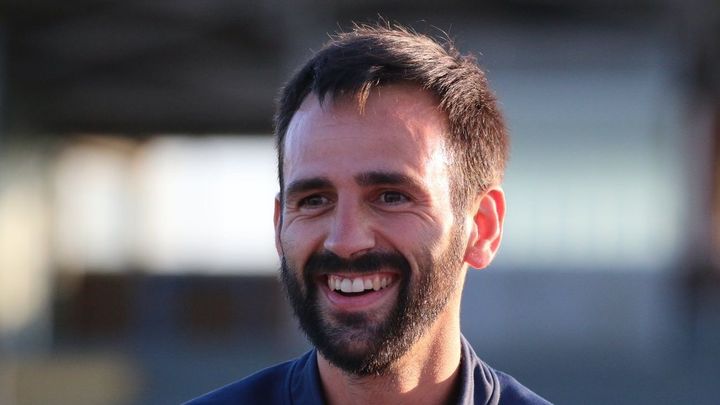 Iñaki Gómez sonriente / Las Rozas CF