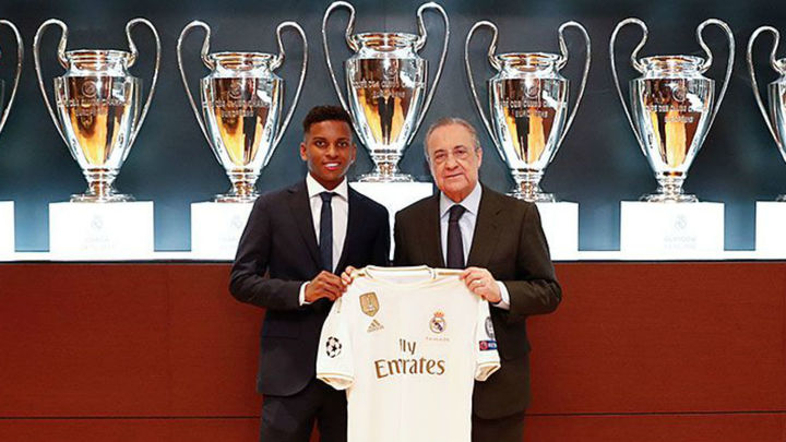 Rodrygo y Florentino Pérez