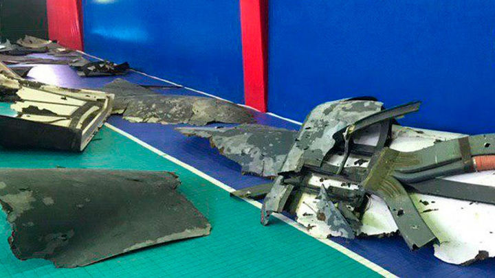Restos del 'drón' norteamericano derribado por Irán