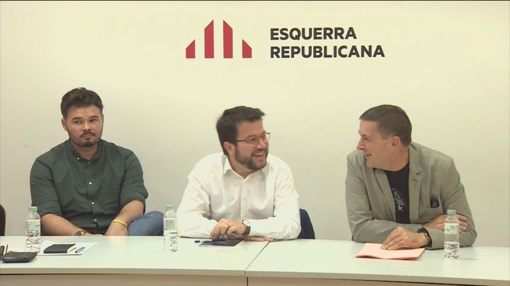 Reunión de ERC y EH Bildu