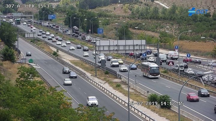 Estado de la A-3 al inicio de la segunda operación salida del verano