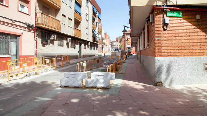 Obras en la calle Huertas