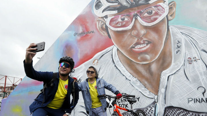 Un mural de Bernal en  Zapaquirá