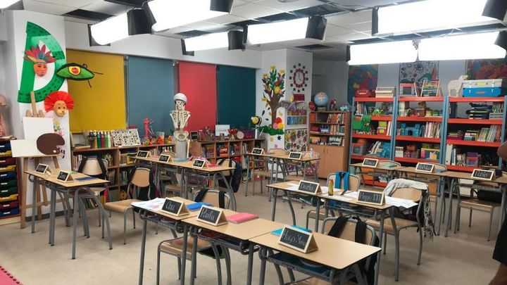 Así es la clase de 'Vuelta al cole'.