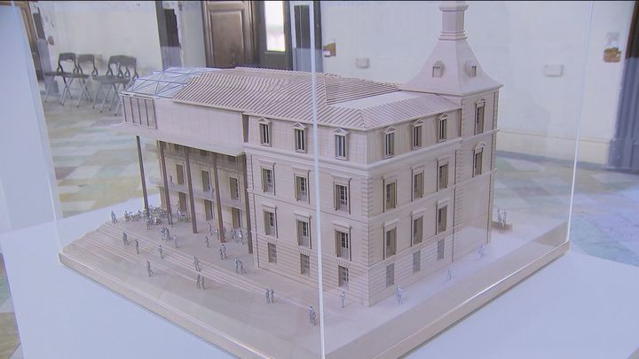 Maqueta del proyecto de Foster