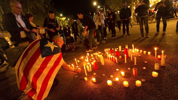 Concentración en Cataluña contra la sentencia del 'procés'