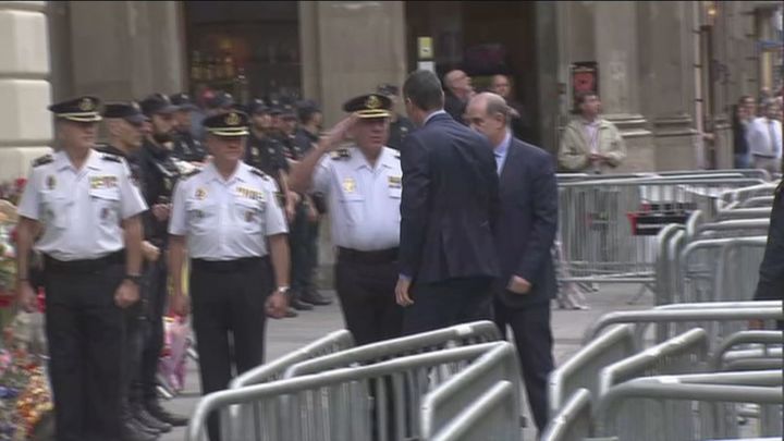 Sánchez a su llegada a la Jefatura Superior de Policía