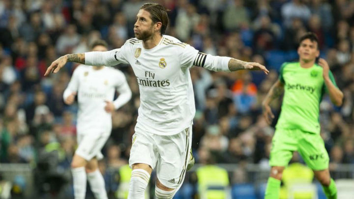 Sergio Ramos ante el Leganés