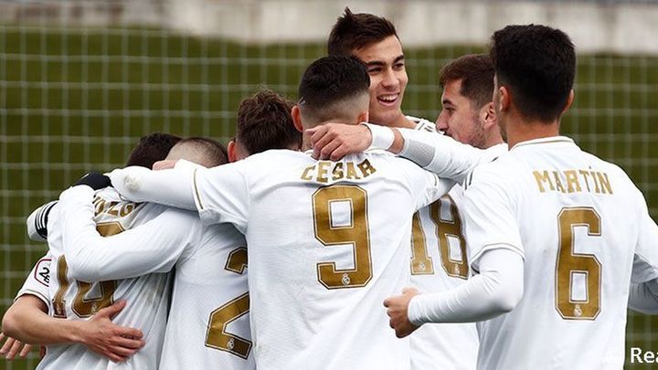 Jugadores del Castilla celebran un gol / Real Madrid