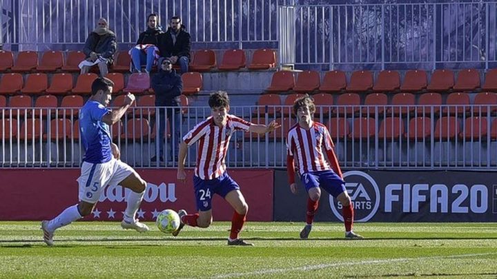 Imagen del encuentro entre Atleti 'B' y Las Rozas / Atlético de Madrid