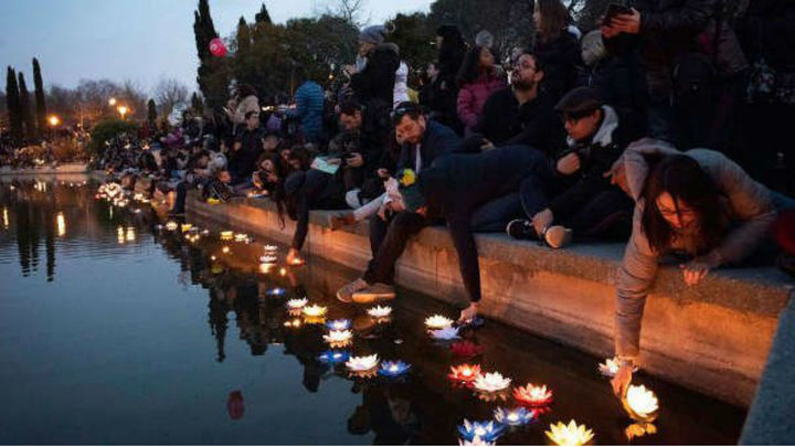 Festival de la luz, en Usera