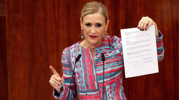 Cristina Cifuentes, expresidenta de la Comunidad de Madrid