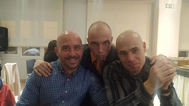 Jueces y miembros de la AECN durante la cena de gala del deporte