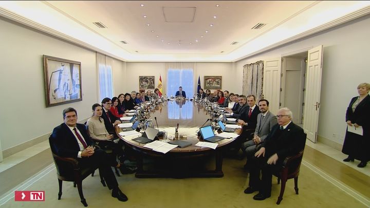 El gobierno de coalición de Pedro Sánchez