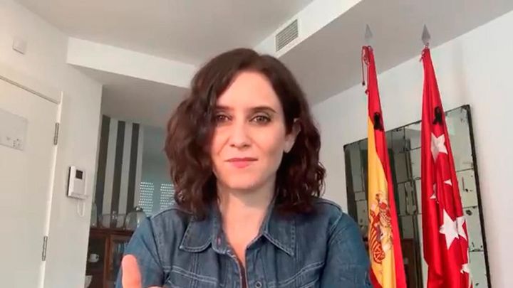 La presidenta regional, Isabel Díaz Ayuso