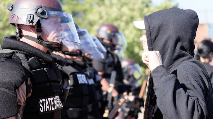 Protestas por la muerte del ciudadano afroamericano George Floyd / EFE