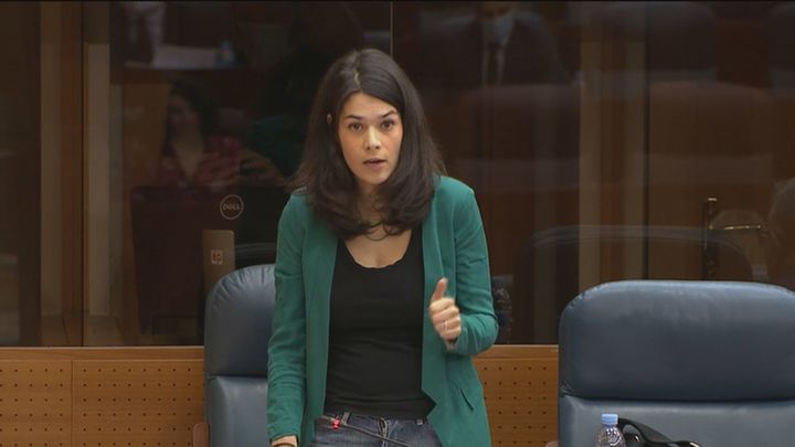 Isabel Serra, portavoz de Unidas Podemos / TELEMADRID