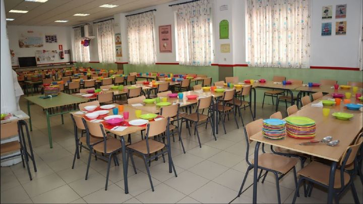 Comedor de un colegio de Fuenlabrada / @AytoFuenlabrada