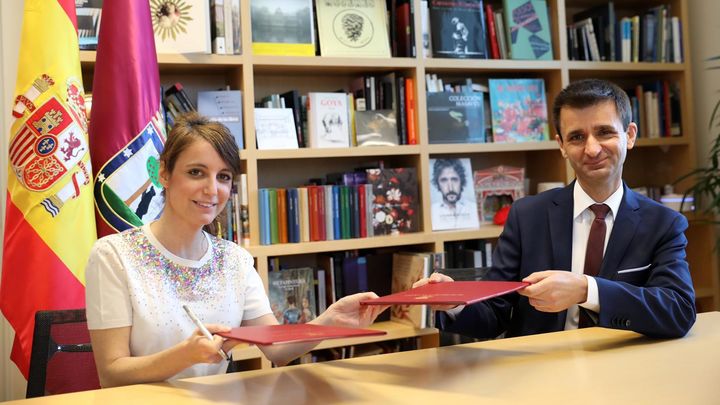 Andrea Levy y José Pablo López. / Comunicación Telemadrid