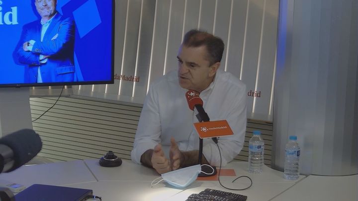 José Manuel Franco durante su entrevista en Onda Madrid / TELEMADRID