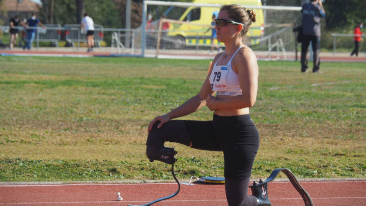 Récord de España de Sara Andrés en Salto de Longitud  Adaptado / Twitter