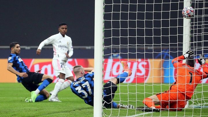 Rodrygo marca al Inter / EFE