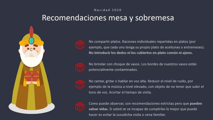 Recomendaciones para una Navidad segura / Recomendaciones para una Navidad segura