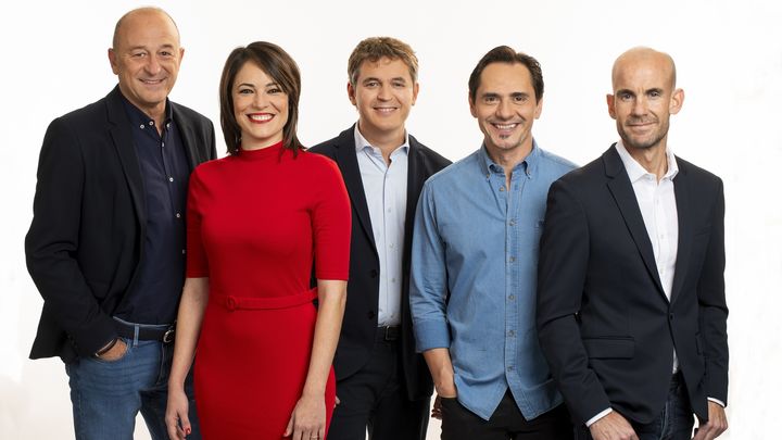 Equipo de deportes de Telemadrid. / Comunicación Telemadrid