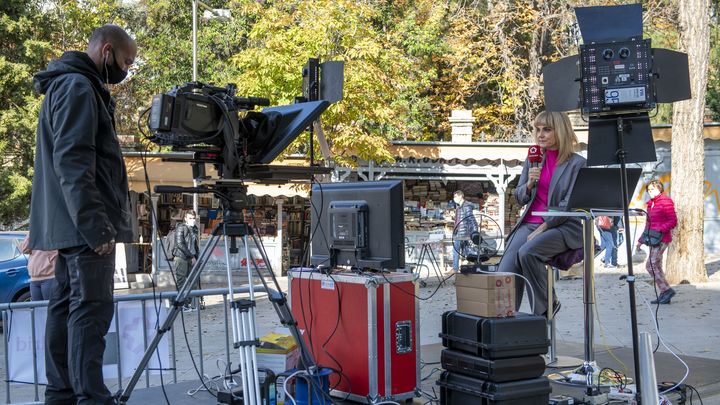 El 'Telenoticias 1', con Lourdes Maldonado, alcanza el 12,6% de share. / Comunicación Telemadrid