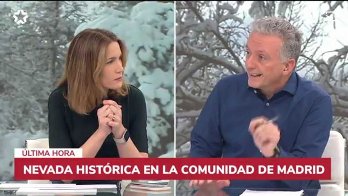 Silvia Intxaurrondo y Antonio López. / Comunicación Telemadrid