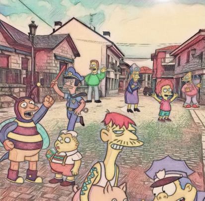 Los Simpson en Alpedrete / Sergio Alonso