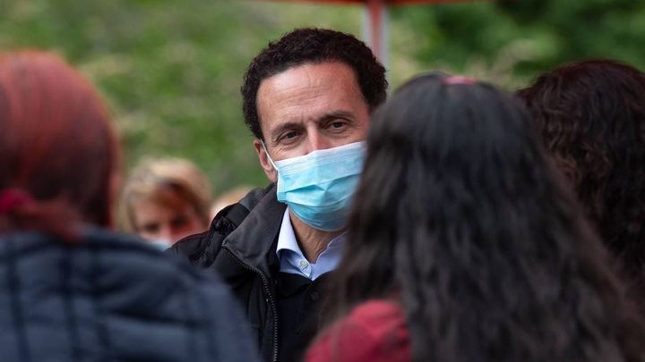 Edmundo Bal, candidato de Ciudadanos, durante su visita a Valdemoro / CIUDADANOS