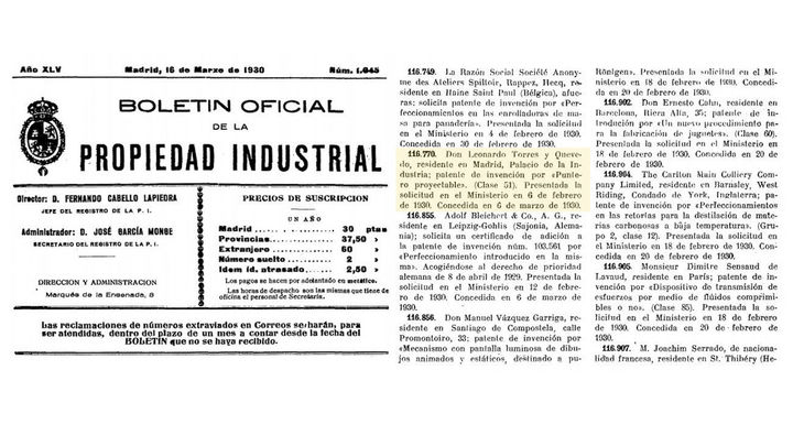 Boletín Oficial de la Propiedad Industrial de 1930 / REDACCIÓN