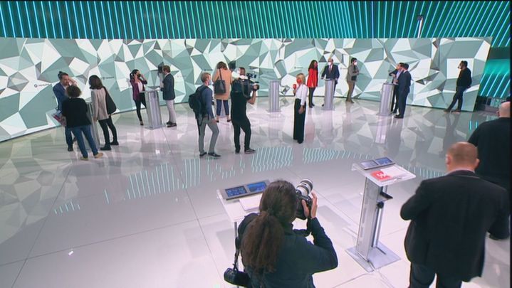 Momentos previos al debate de Telemadrid / TELEMADRID
